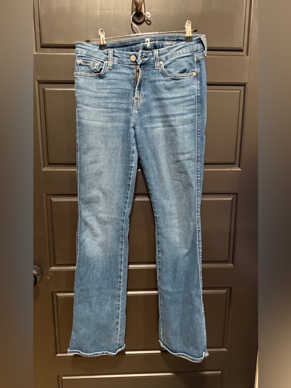 7 For All Mankind Light Blue Flare Jeans